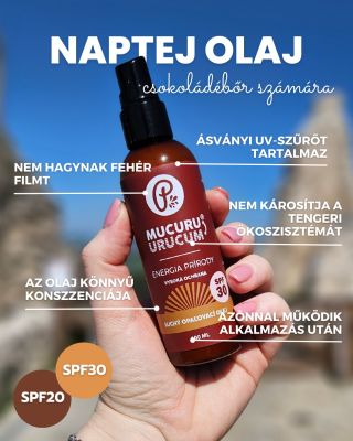 A MUCURU-URUCUM száraz barnítóolaj megbízható védelmet nyújt az UVA/UVB sugarak ellen, és egyúttal természetes, egészséges...